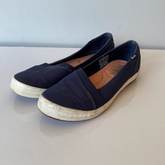 Keds Ortholite canvas blue ballet flats - Picture 2 of 8